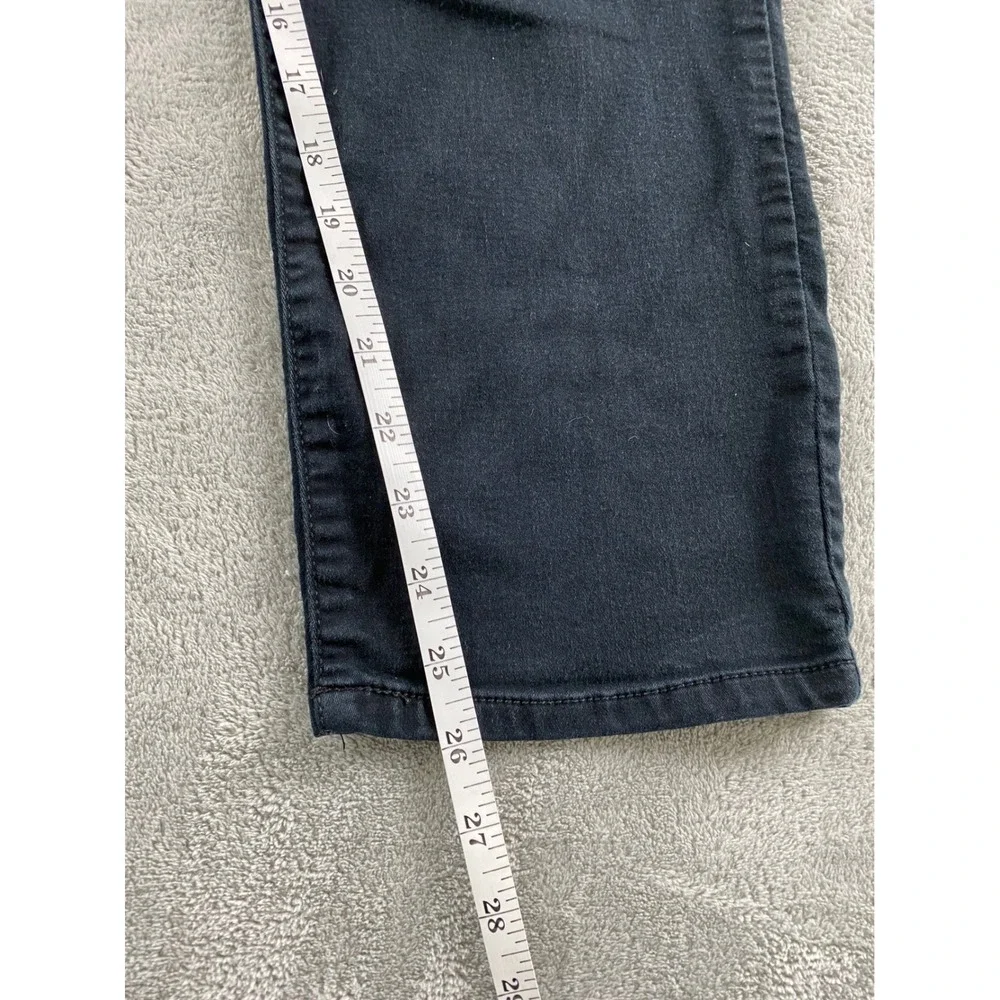 Kim Rogers Womens 14 Short Straight Leg Pull On Tummy Control Black Pants